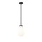 Z-Lite Newbury 1 Light Pendant, 8in. W x 13.25in. H, Matte Black 7511P8-MB - alternate 1
